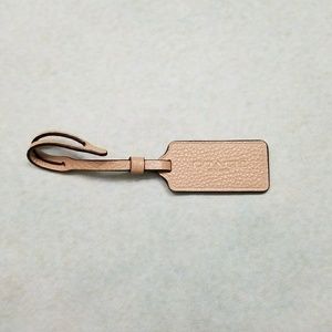 Coach Tan Pebbled Leather Hangtag